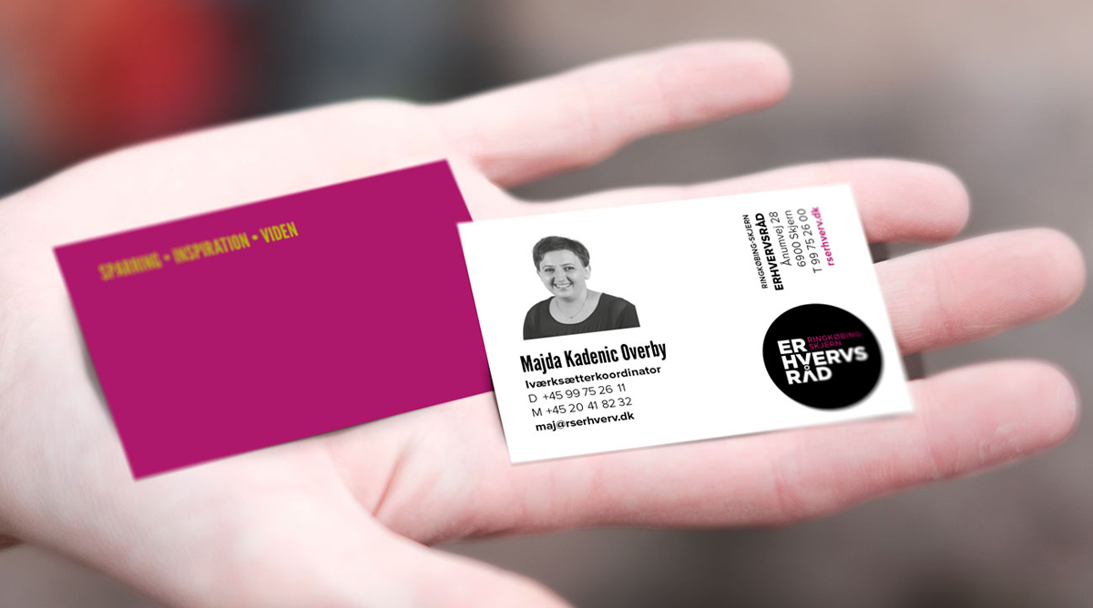 Ringkøbing-Skjern Erhvervsråd visitkort