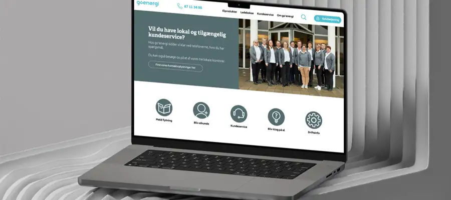 Hjemmeside design med udgangspunkt i dit brand